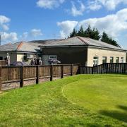 Port Glasgow Golf Club's beer garden has been in use since 2021. 